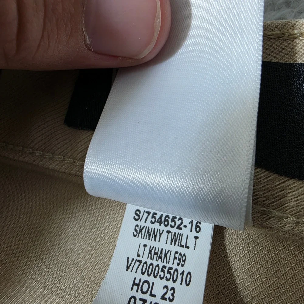 Banana Republic Traveler Pants Mens 32/32 Twill Khaki Skinny Stretch